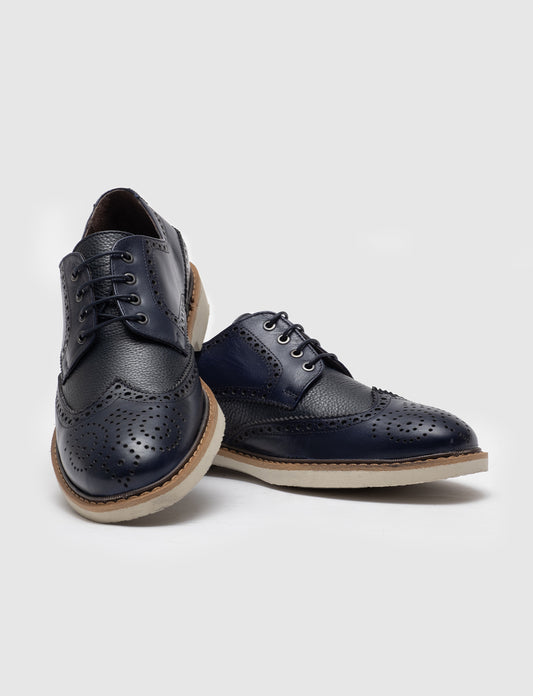 Cabani 396M506 Erkek %100 Hakiki Deri Günlük Ayakkabı 1157 Lacivert Napa-Lacivert geyik