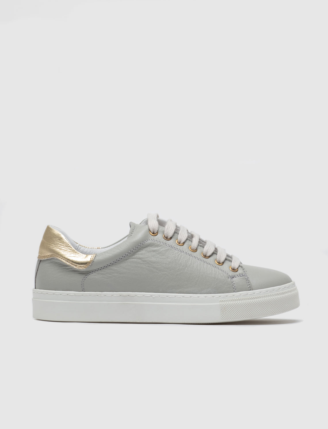 Cabani 136M1166 Kadın Rugan Hakiki Deri sneaker &spor 249 Vizon Antrasit - Gold-Kahve Rugan-Vizon Deri