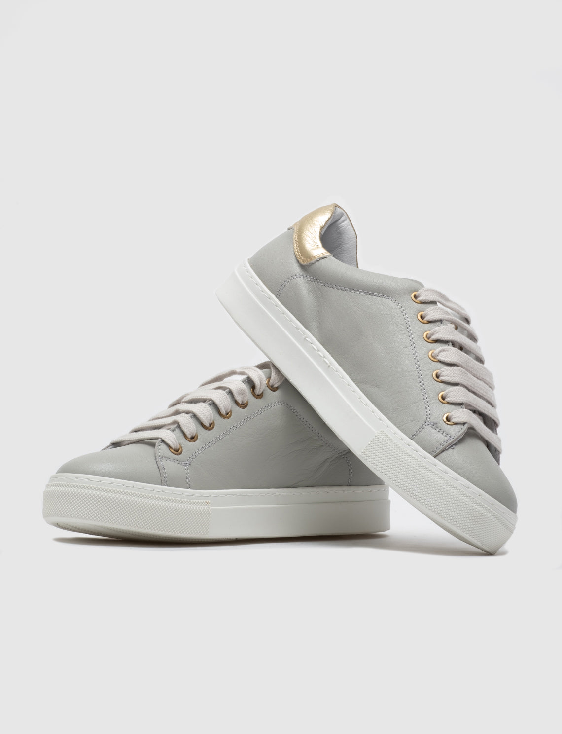 Cabani 136M1166 Kadın Rugan Hakiki Deri sneaker &spor 249 Vizon Antrasit - Gold-Kahve Rugan-Vizon Deri