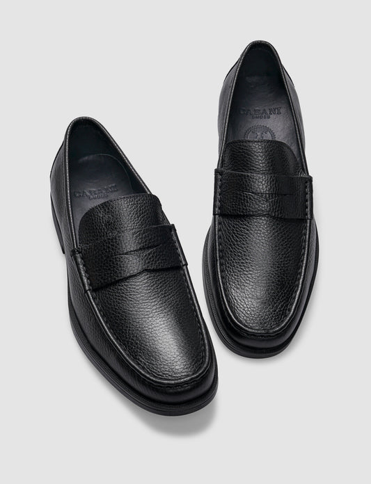 Cabani 466M1159 Erkek %100 Hakiki Deri loafer & makosen 432 Siyah Geyik