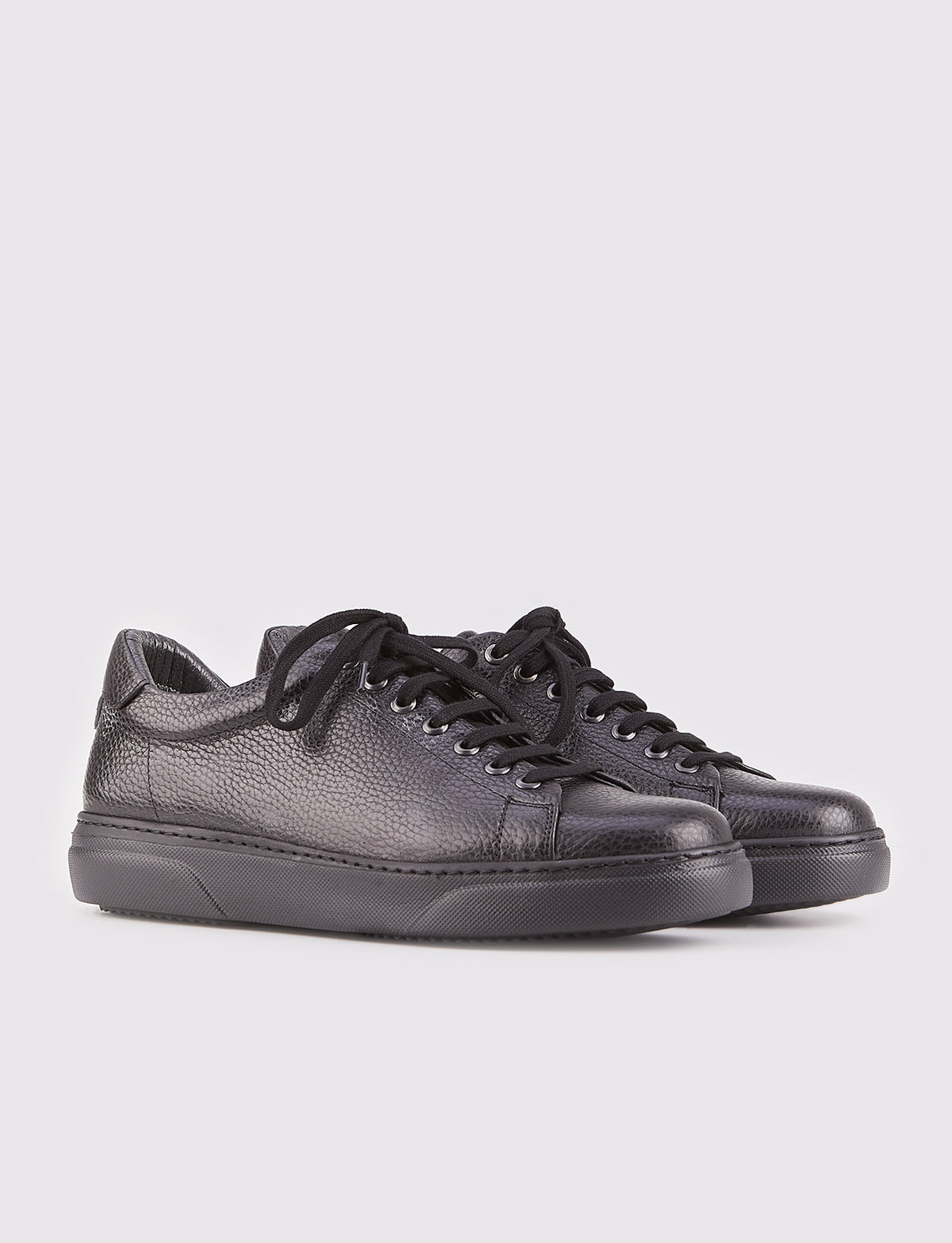 Cabani 162M1369 Erkek %100 Hakiki Deri sneaker &spor 426 Siyah Kırma