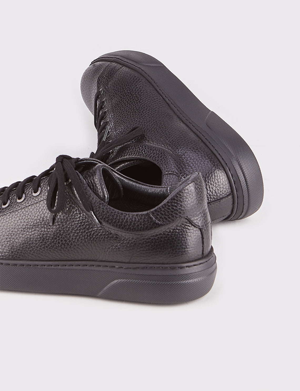 Cabani 162M1369 Erkek %100 Hakiki Deri sneaker &spor 426 Siyah Kırma