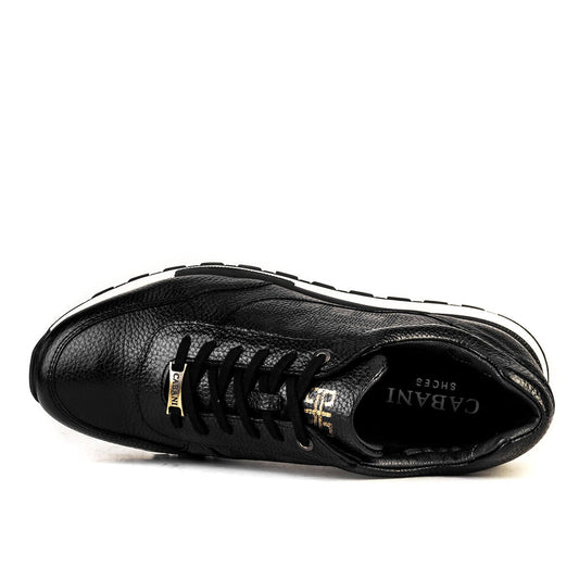Cabani 460K548 Erkek %100 Hakiki Deri sneaker &spor Siyah