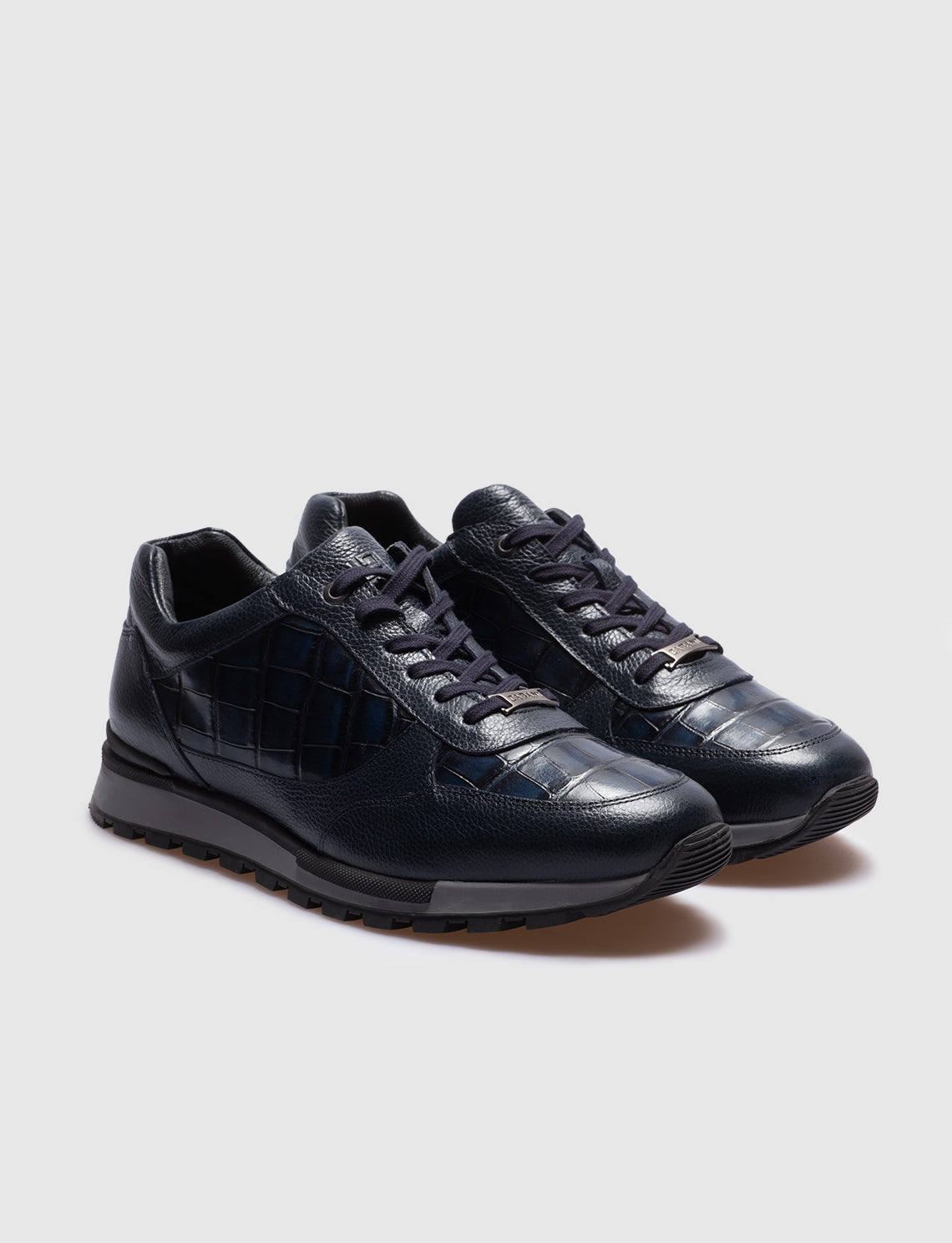 Cabani 460K548 Erkek %100 Hakiki Deri sneaker &spor Lacivert