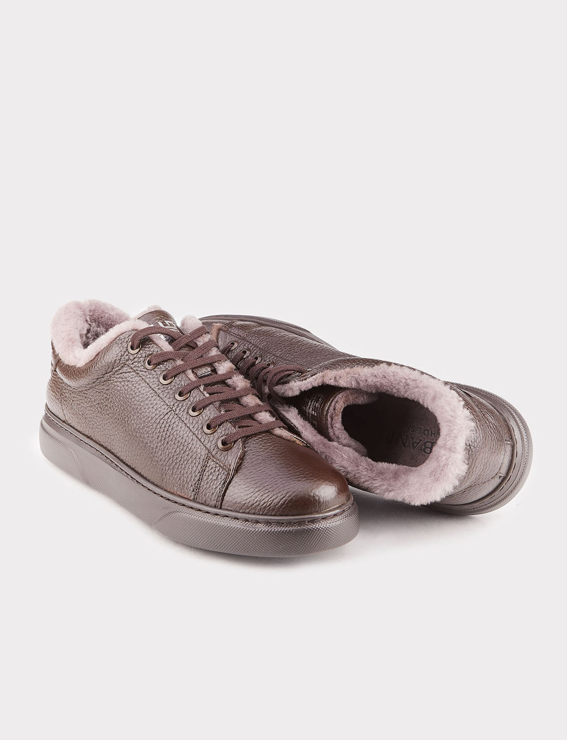 Cabani 162K1369 Erkek %100 Hakiki Deri sneaker &spor 327 Kahve Kırma Floter