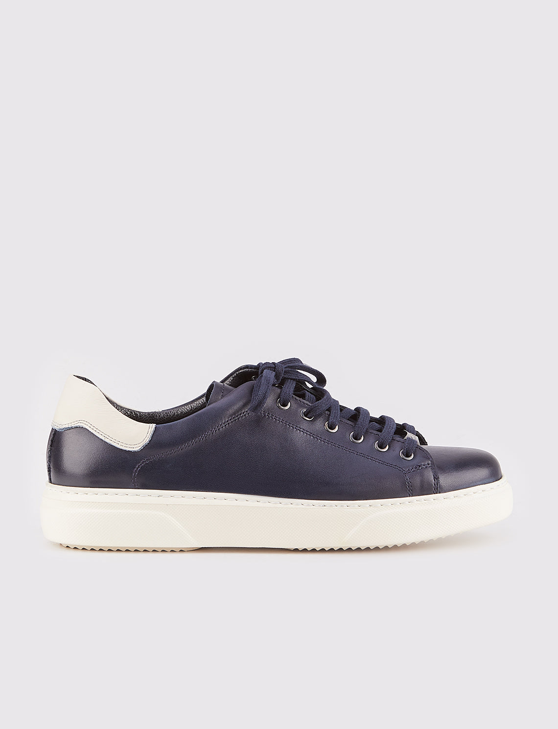 Cabani 162M1166 Erkek %100 Hakiki Deri sneaker &spor Lacivert