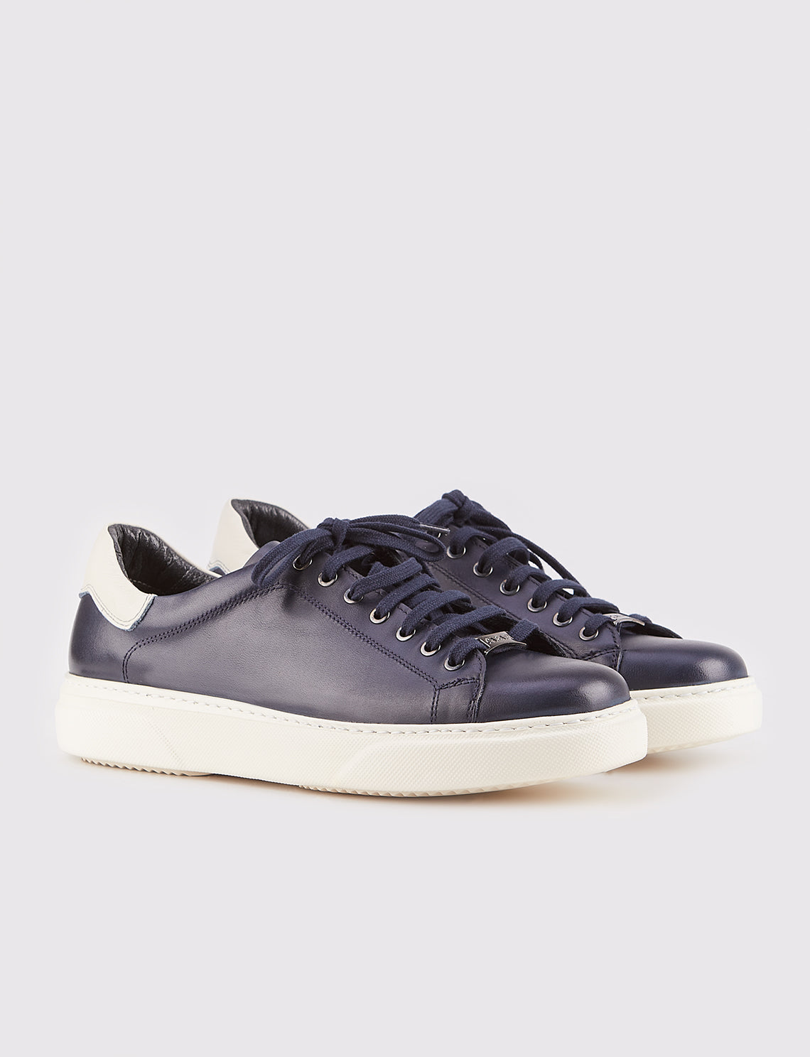 Cabani 162M1166 Erkek %100 Hakiki Deri sneaker &spor Lacivert