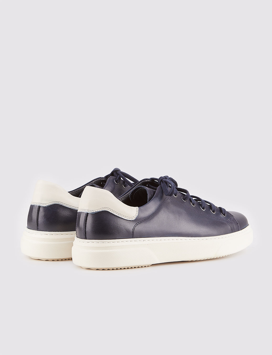 Cabani 162M1166 Erkek %100 Hakiki Deri sneaker &spor Lacivert