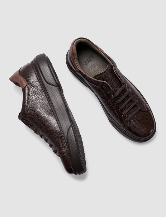 Cabani 162M1166 Erkek %100 Hakiki Deri sneaker &spor 327 Kahve Kırma Floter