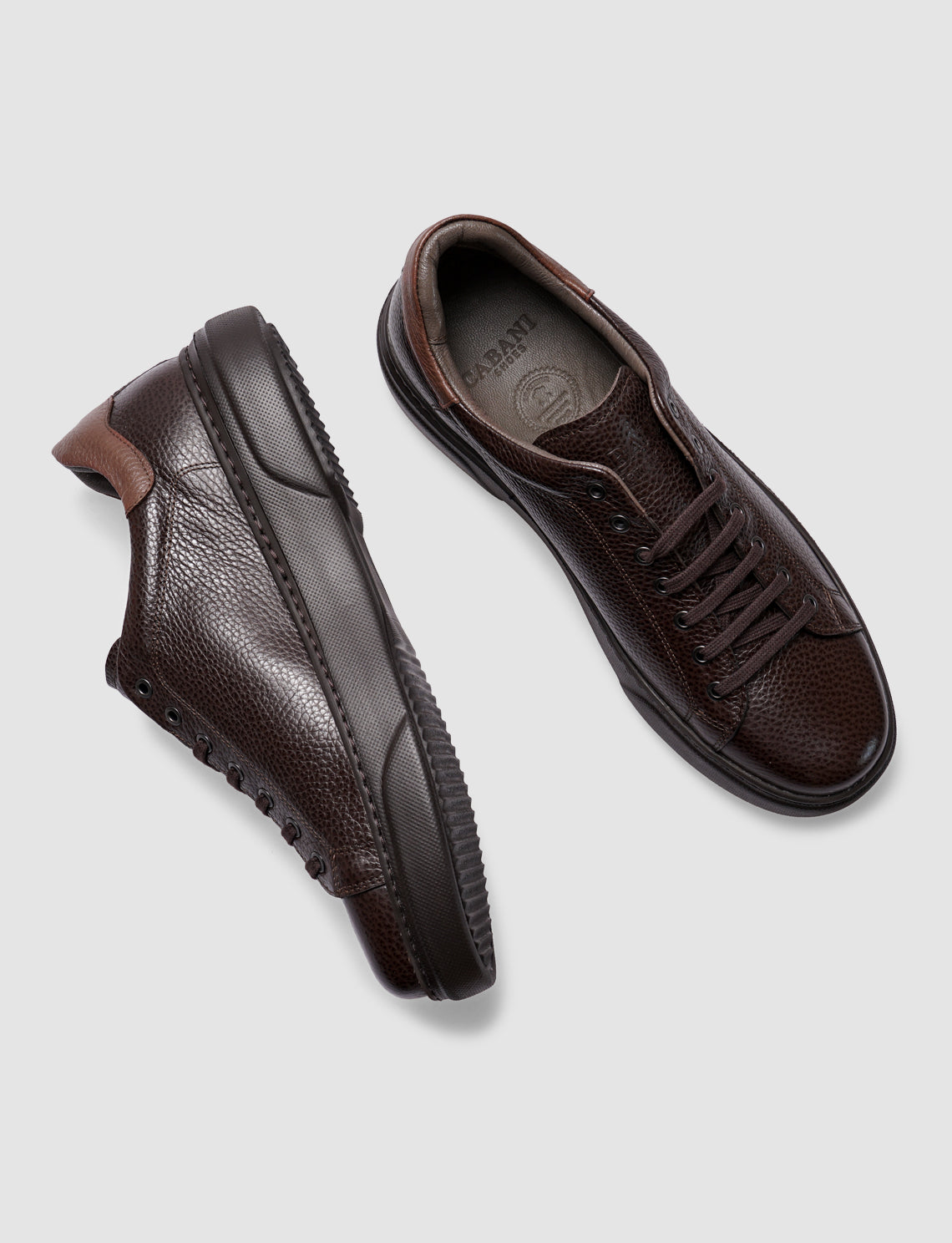 Cabani 162M1166 Erkek %100 Hakiki Deri sneaker &spor Kahverengi