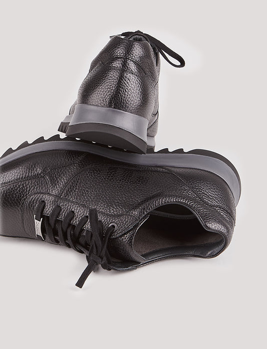 Cabani 435E548 Erkek %100 Hakiki Deri sneaker &spor 426 Siyah Kırma