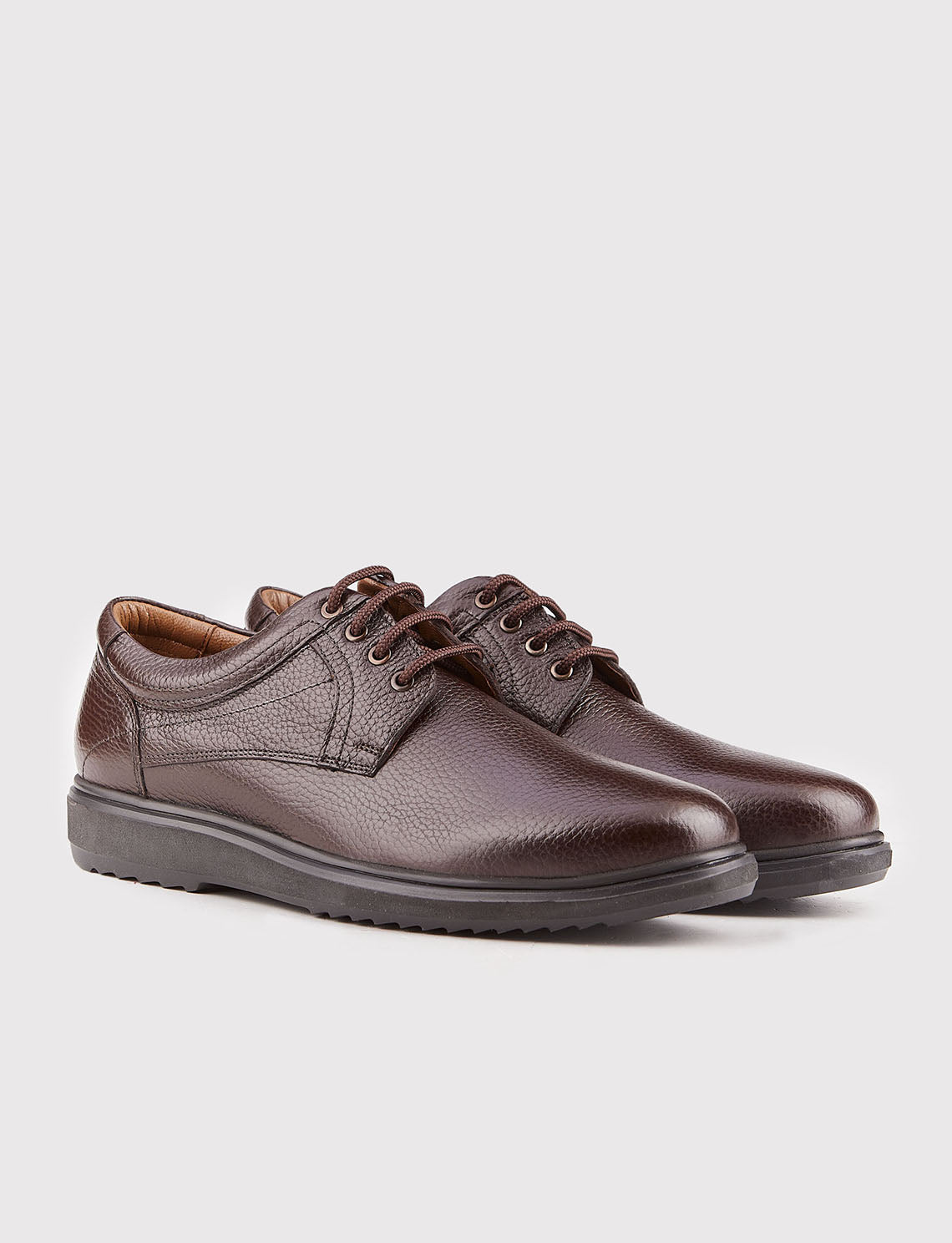 Cabani 144M1202 Erkek %100 Hakiki Deri Günlük Ayakkabı Kahverengi