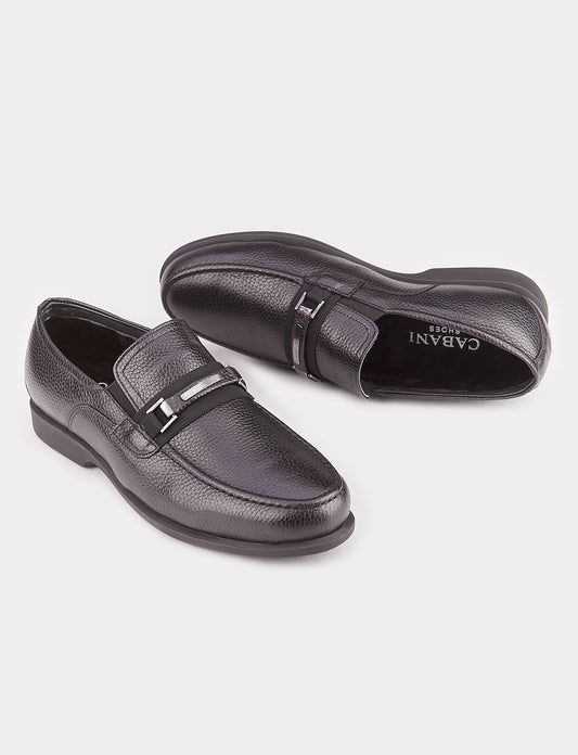 Cabani 121K1116 Erkek %100 Hakiki Deri Sneaker Ayakkabı 426 Siyah Kırma