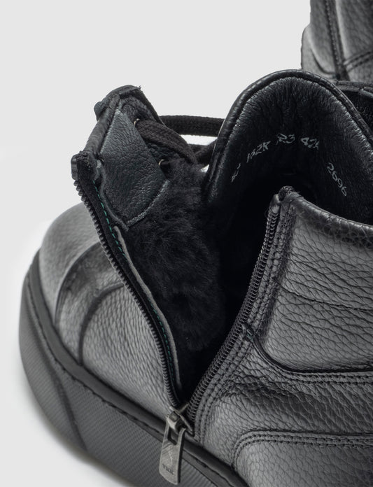 Cabani 162K523 Erkek %100 Hakiki Deri Günlük Bot Siyah