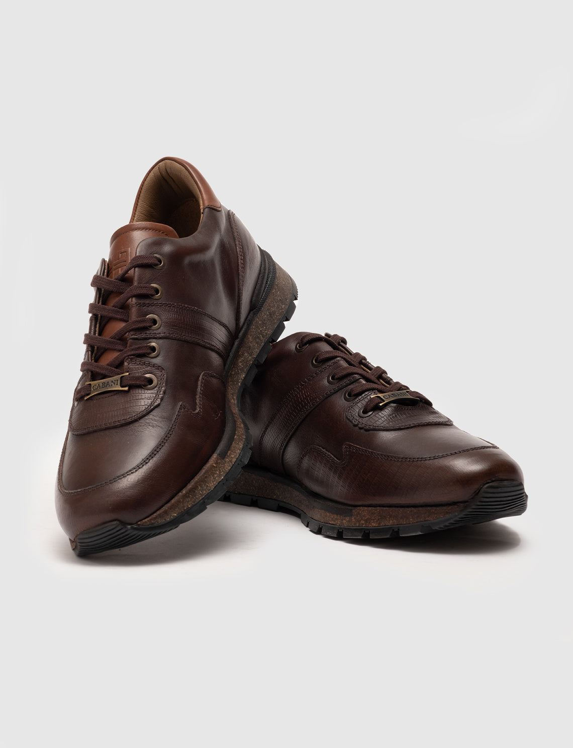 Cabani 460M1301 Erkek  sneaker &spor 1014 Kahve Laviton Baskı-Kahve Napa-Taba Sanetta