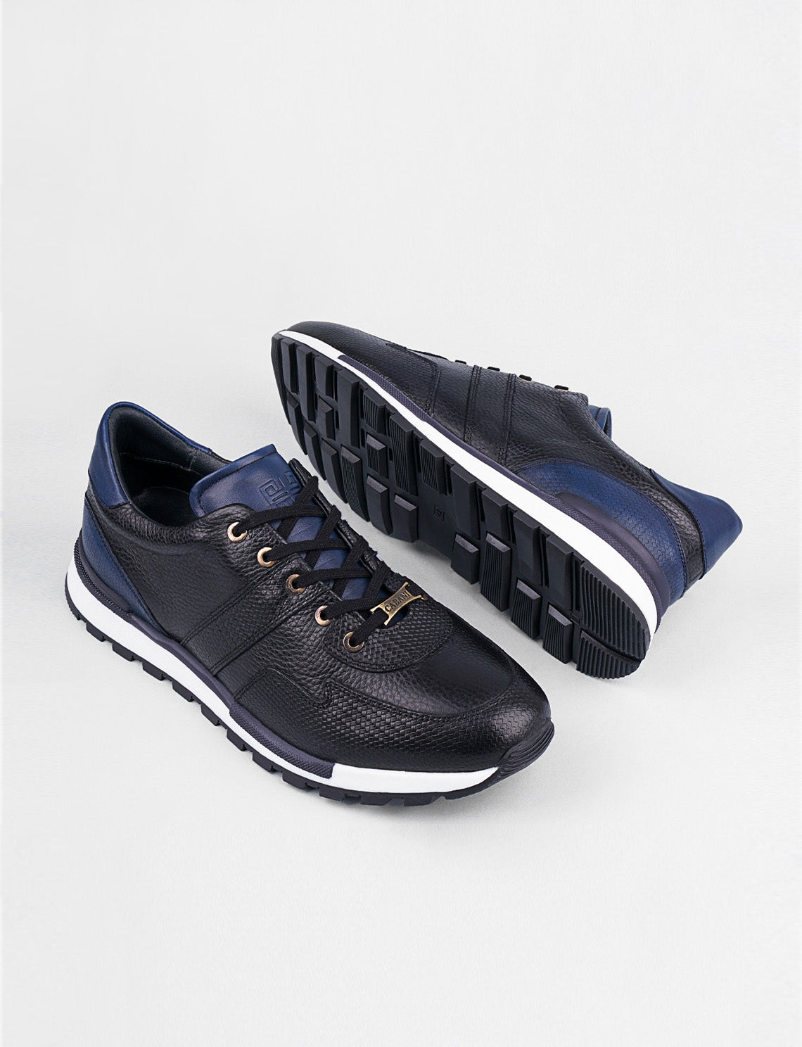 Cabani 460M1301 Erkek %100 Hakiki Deri sneaker &spor Siyah