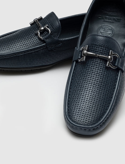 Cabani 296M823A Erkek %100 Hakiki Deri loafer & makosen Lacivert