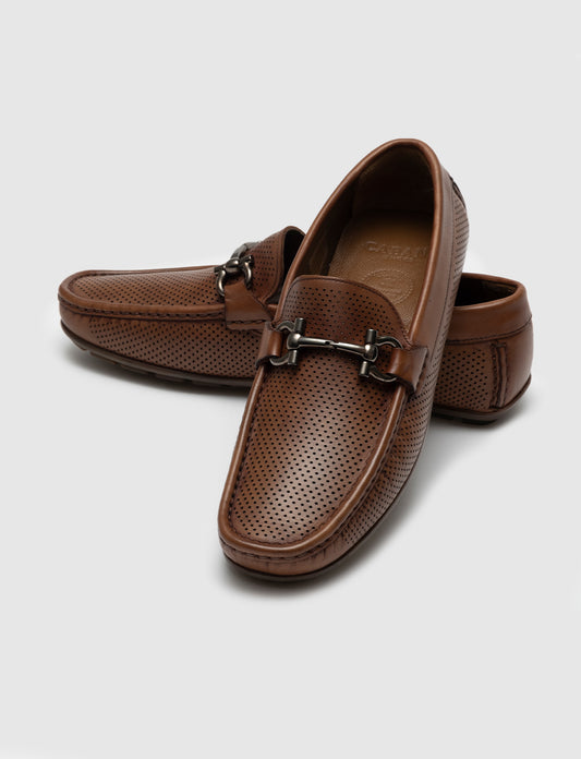 Cabani 010M823B Erkek %100 Hakiki Deri loafer & makosen 584 Fındık Sanetta