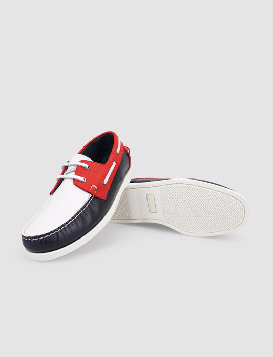 Cabani 052A102 Erkek %100 Hakiki Deri tekne boat  Lacivert