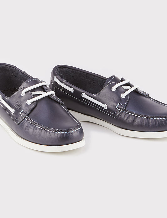 Cabani 052A102 Erkek %100 Hakiki Deri tekne boat  Lacivert