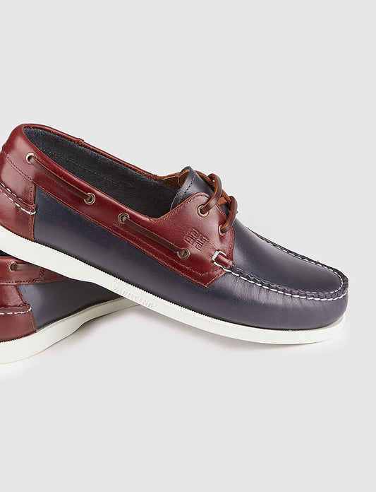 Cabani 052A102 Erkek %100 Hakiki Deri tekne boat  Lacivert