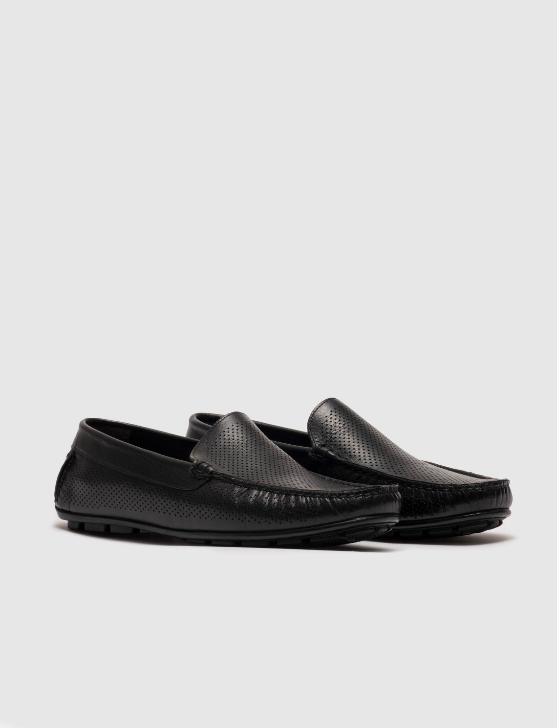 Cabani 010M150B Erkek %100 Hakiki Deri loafer & makosen 410 Siyah Bufalo-Siyah Geyik
