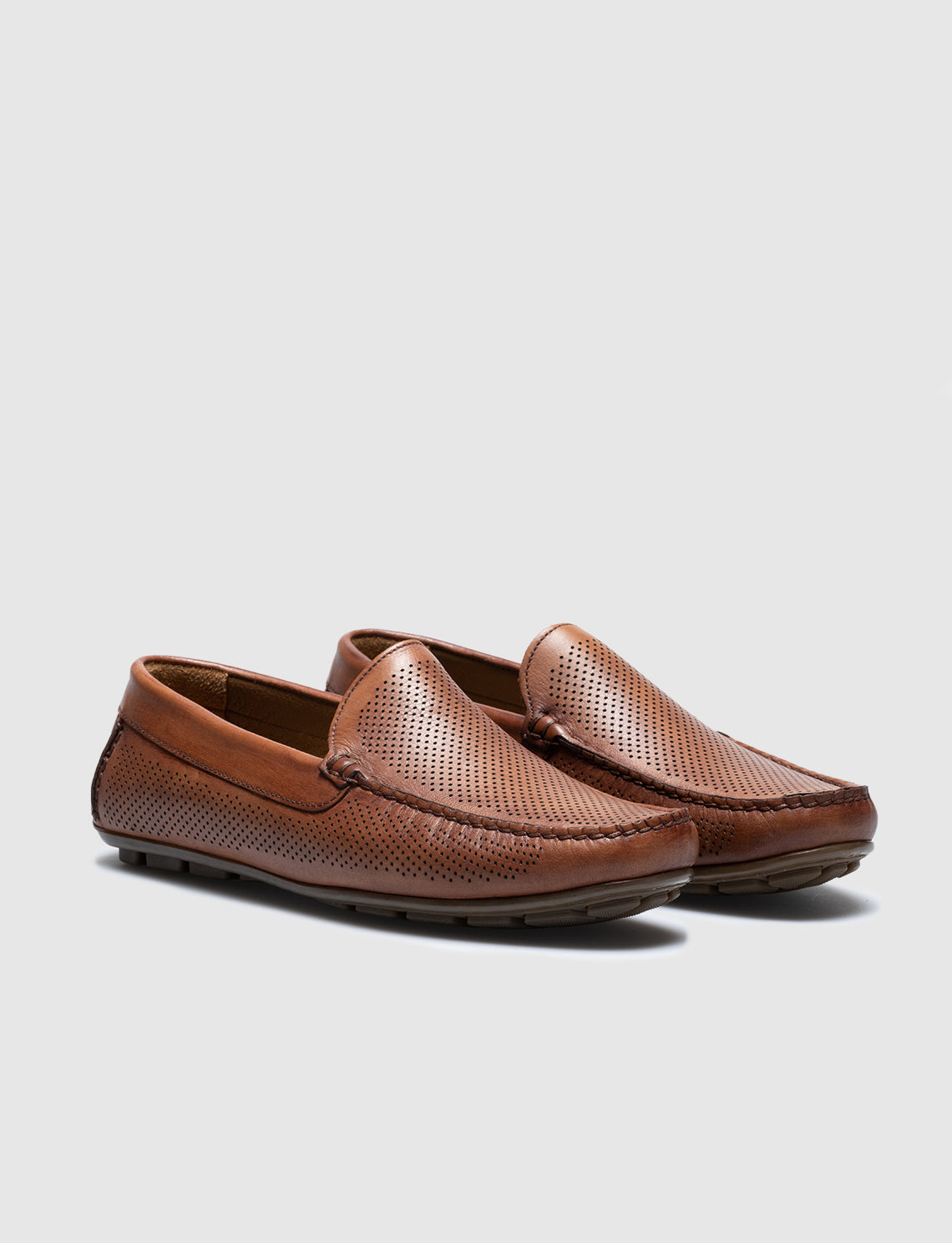 Cabani 010M150B Erkek %100 Hakiki Deri loafer & makosen Taba