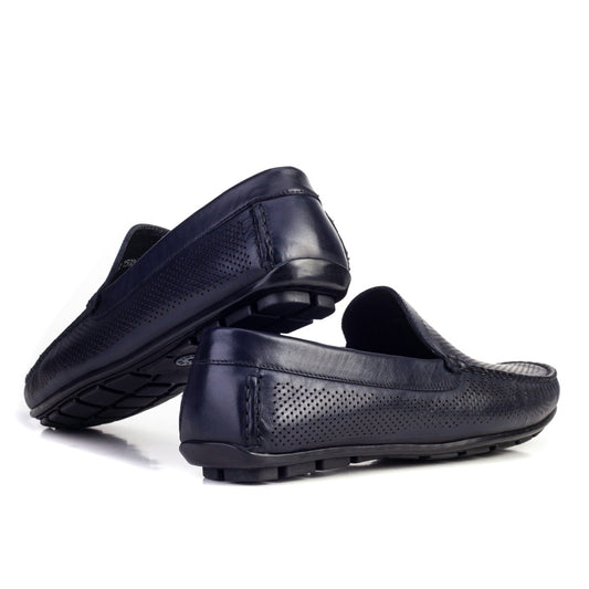 Cabani 010M150B Erkek %100 Hakiki Deri loafer & makosen Lacivert