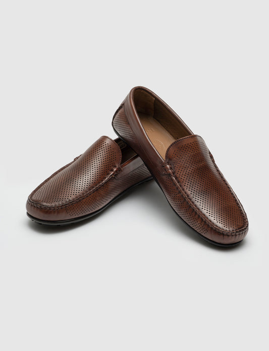 Cabani 010M150B Erkek %100 Hakiki Deri loafer & makosen Kahverengi