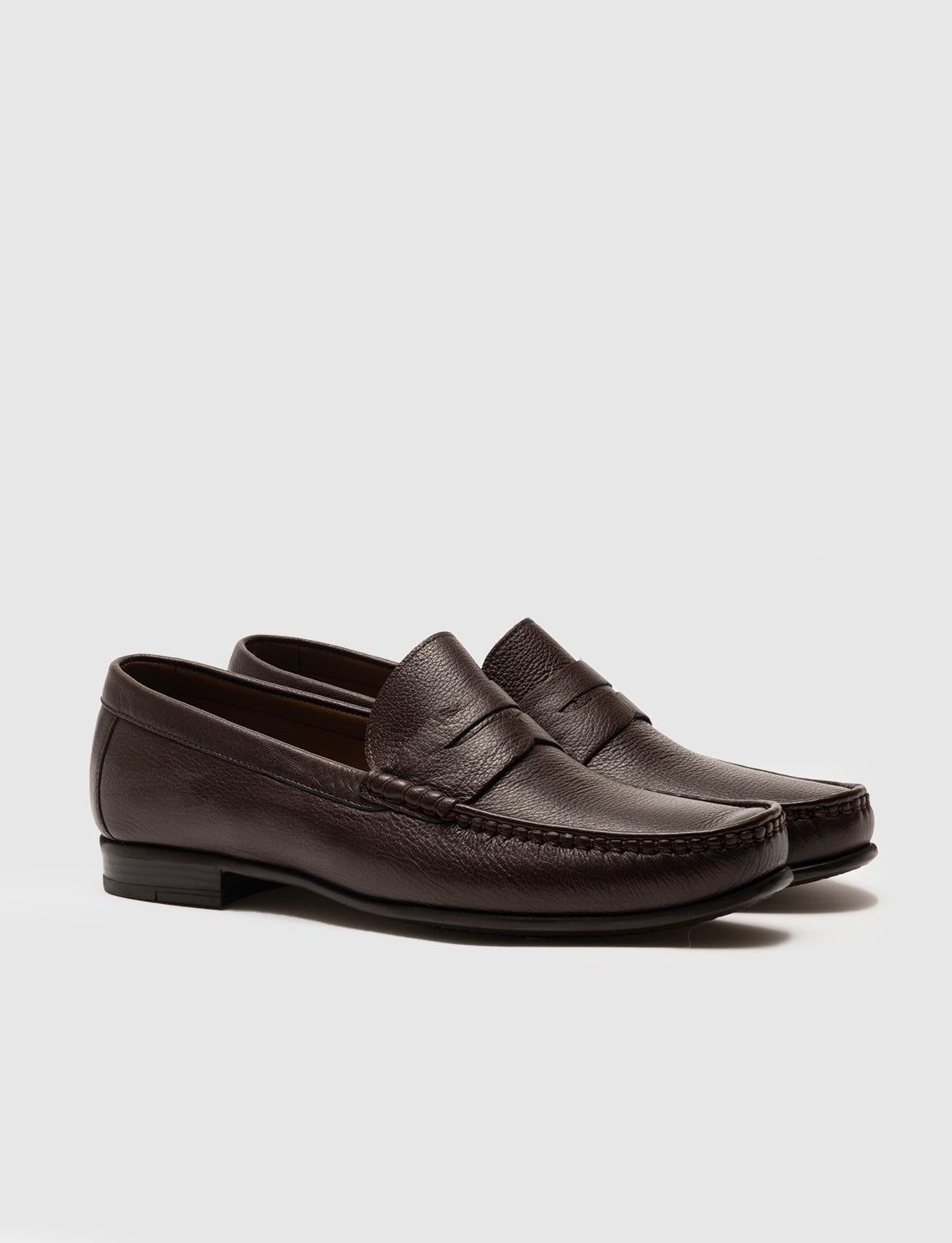 Cabani 442M1176 Erkek %100 Hakiki Deri loafer & makosen 027 Kahve Ufak Kırma
