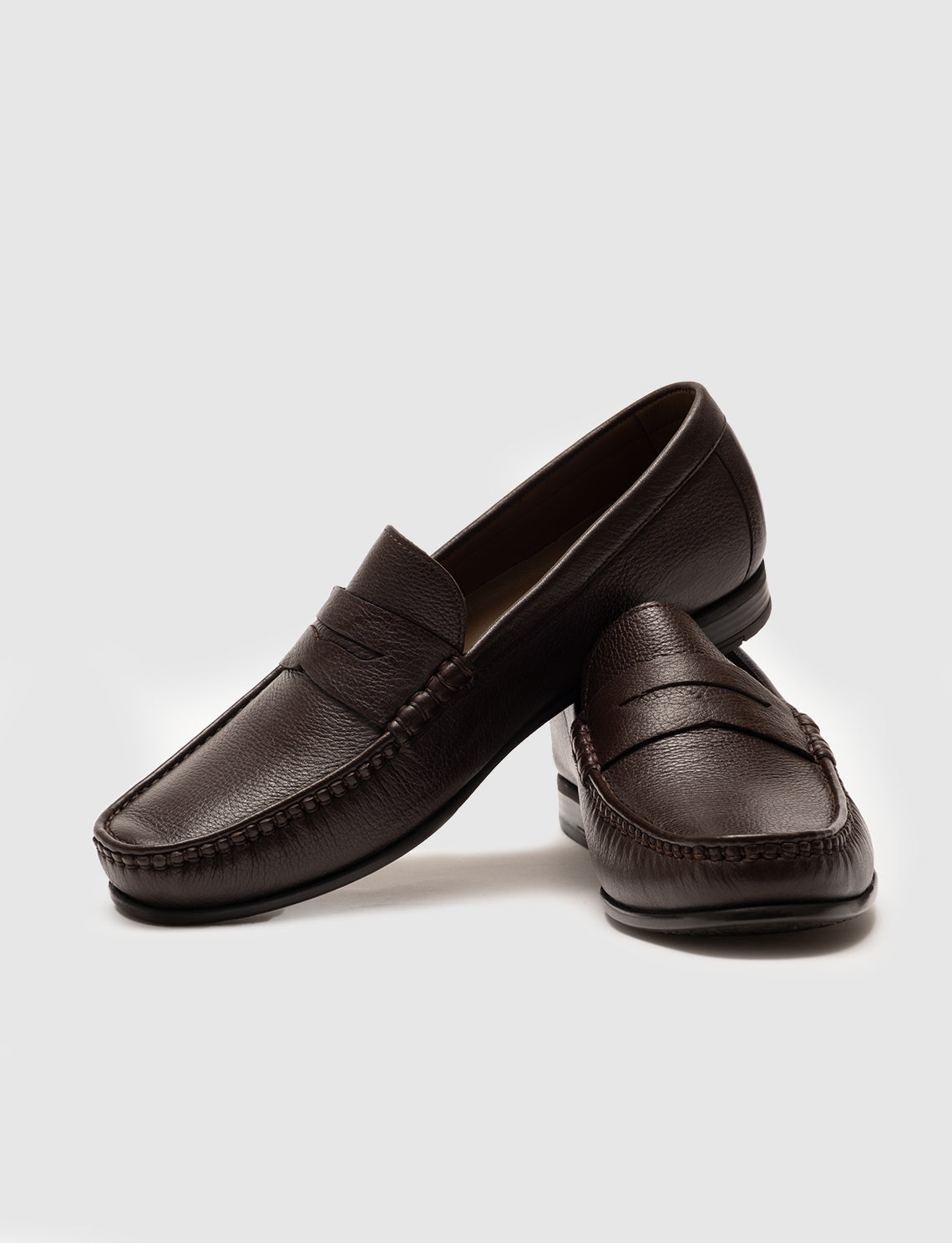 Cabani 442M1176 Erkek %100 Hakiki Deri loafer & makosen Kahverengi