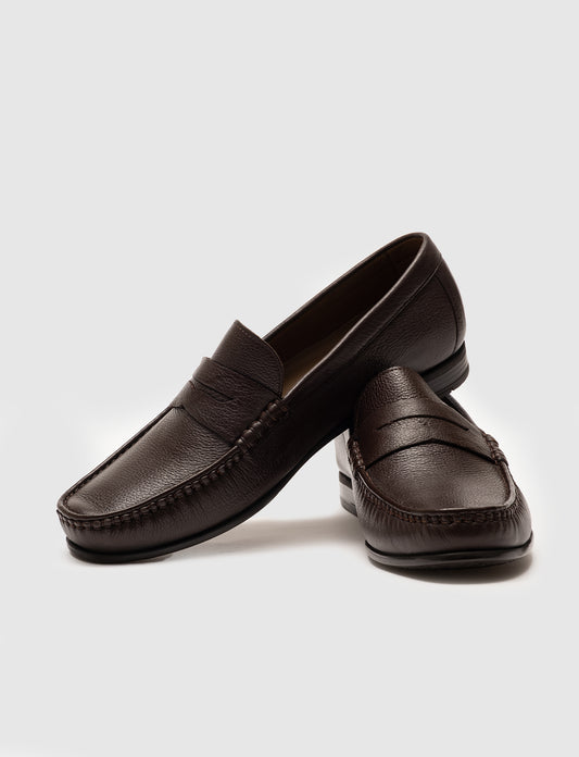 Cabani 442M1176 Erkek %100 Hakiki Deri loafer & makosen Kahverengi