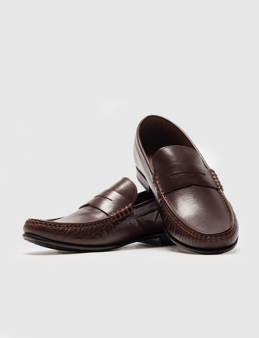 Cabani 442M1176 Erkek %100 Hakiki Deri loafer & makosen Kahve Bufalo