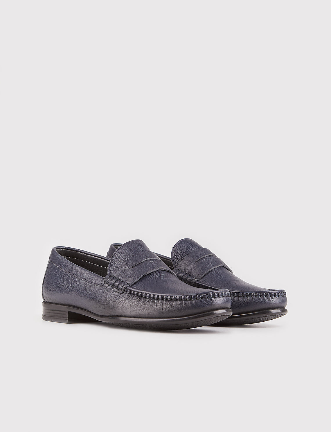 Cabani 442M1176 Erkek %100 Hakiki Deri loafer & makosen Lacivert