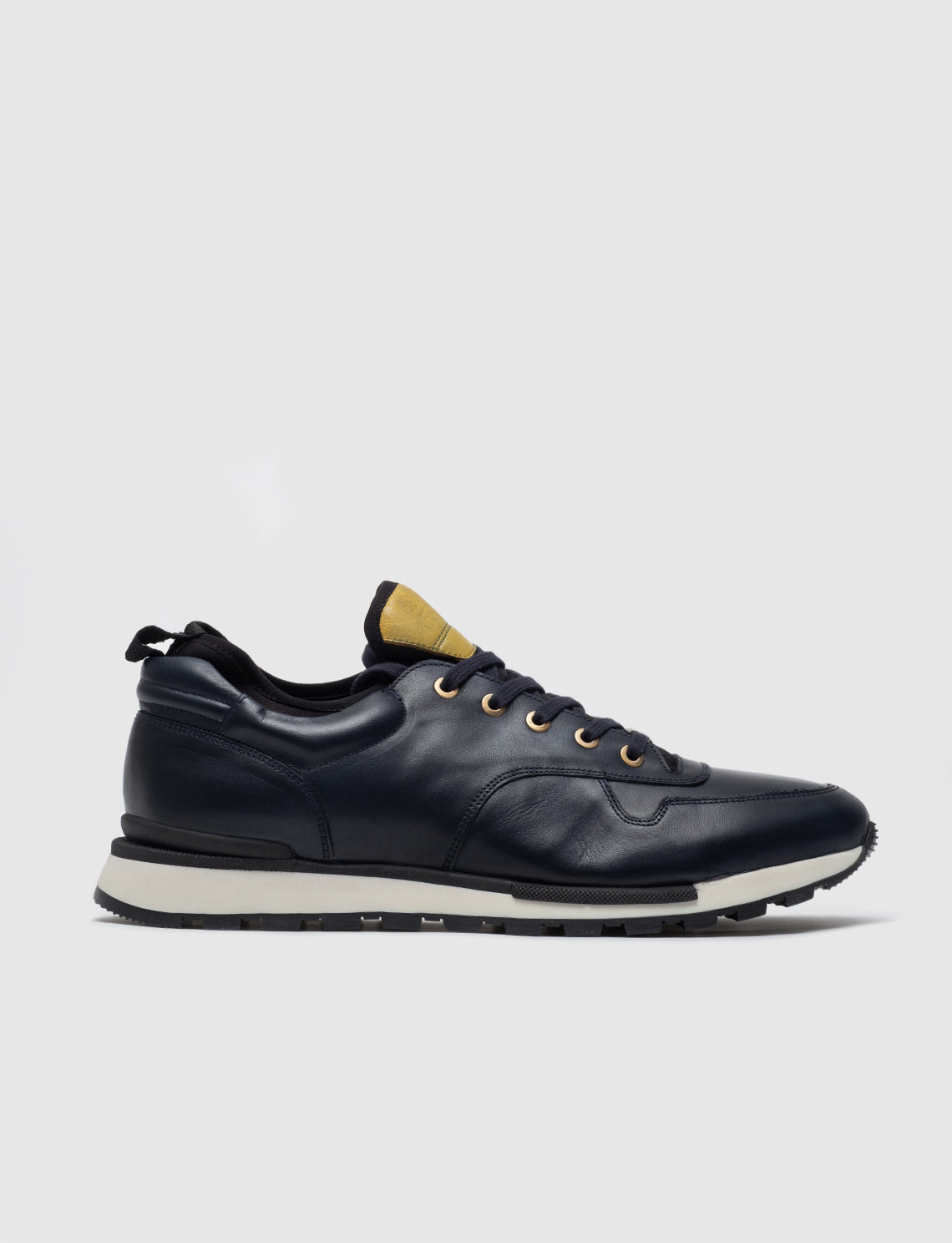 Cabani 460E1181 Erkek %100 Hakiki Deri sneaker &spor Lacivert