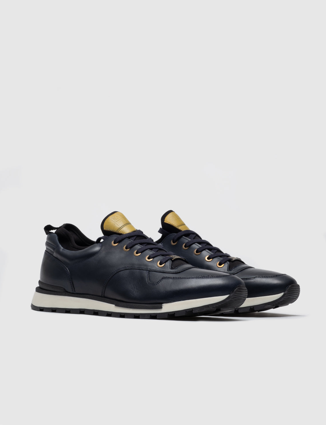Cabani 460E1181 Erkek %100 Hakiki Deri sneaker &spor Lacivert