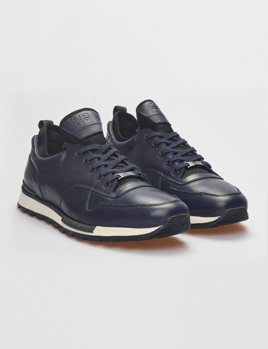 Cabani 460E1181 Erkek %100 Hakiki Deri sneaker &spor 790 Lacivert Antik