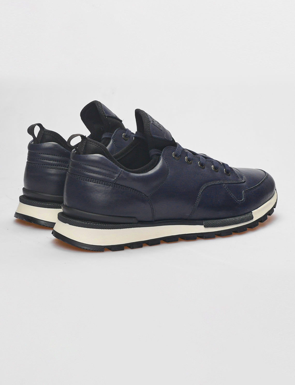 Cabani 460E1181 Erkek %100 Hakiki Deri sneaker &spor Lacivert