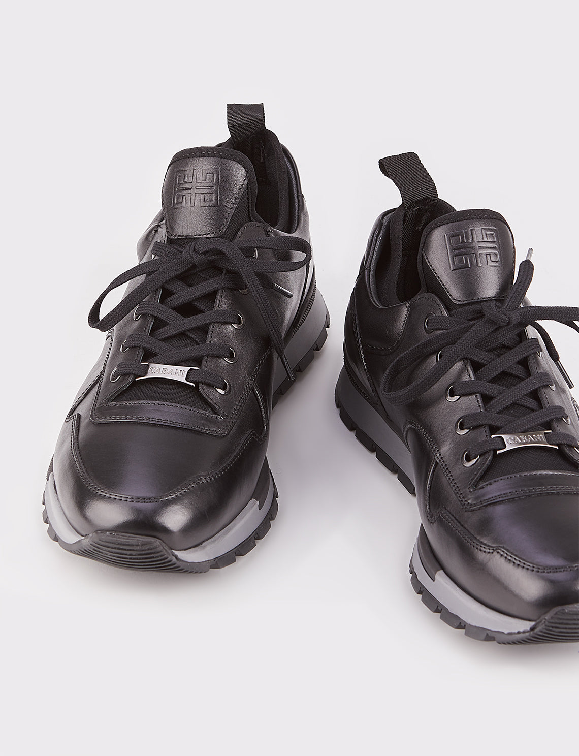 Cabani 460E1181 Erkek %100 Hakiki Deri sneaker &spor Siyah