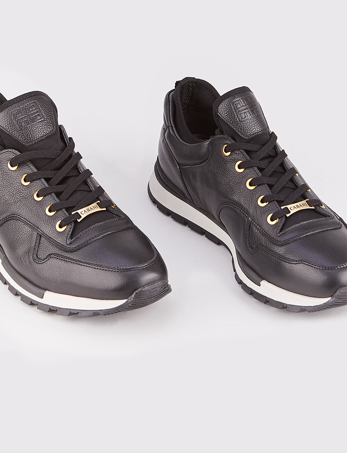 Cabani 460E1181 Erkek %100 Hakiki Deri sneaker &spor 400 Siyah Napa