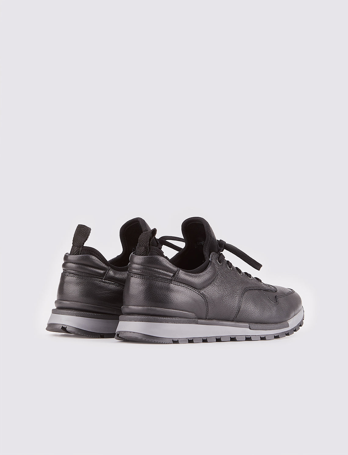 Cabani 460E1181 Erkek %100 Hakiki Deri sneaker &spor Siyah