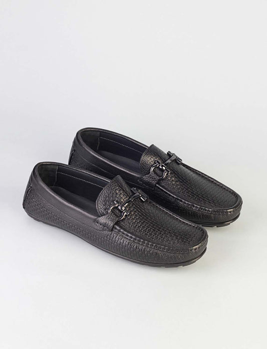 Cabani 010M823A Erkek %100 Hakiki Deri loafer & makosen 426 Siyah Kırma