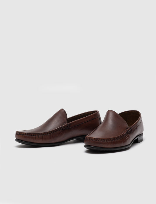 Cabani 442M1175 Erkek %100 Hakiki Deri loafer & makosen 691 Kahve Sannetta