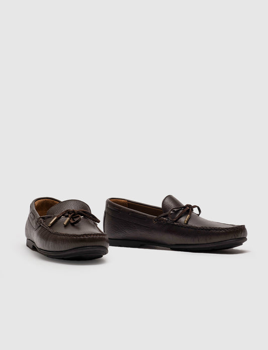 Cabani 447M1168 Erkek %100 Hakiki Deri loafer & makosen 027 Kahve Ufak Kırma