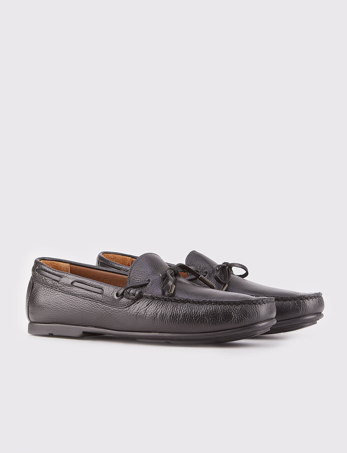 Cabani 447M1168 Erkek %100 Hakiki Deri loafer & makosen Siyah