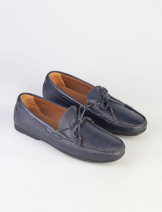 Cabani 447M1168 Erkek %100 Hakiki Deri loafer & makosen Lacivert