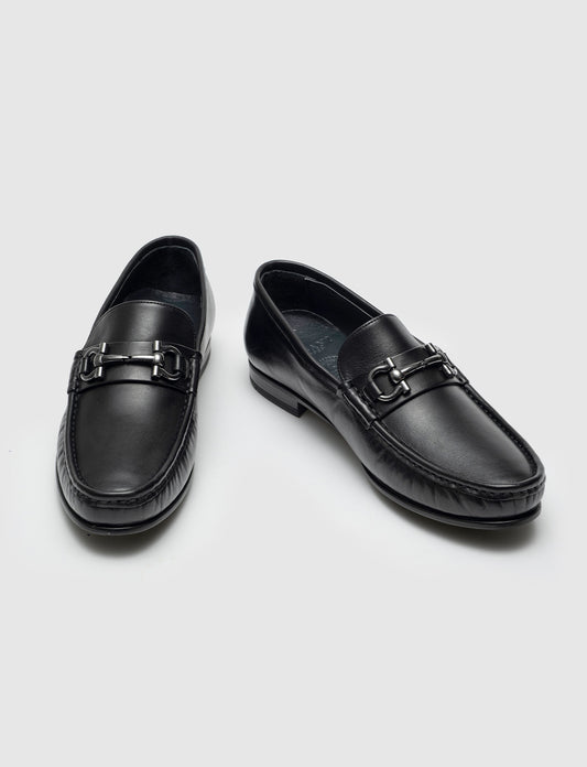 Cabani 442M067 Erkek %100 Hakiki Deri loafer & makosen 017 Siyah Antik-Siyah Geyik