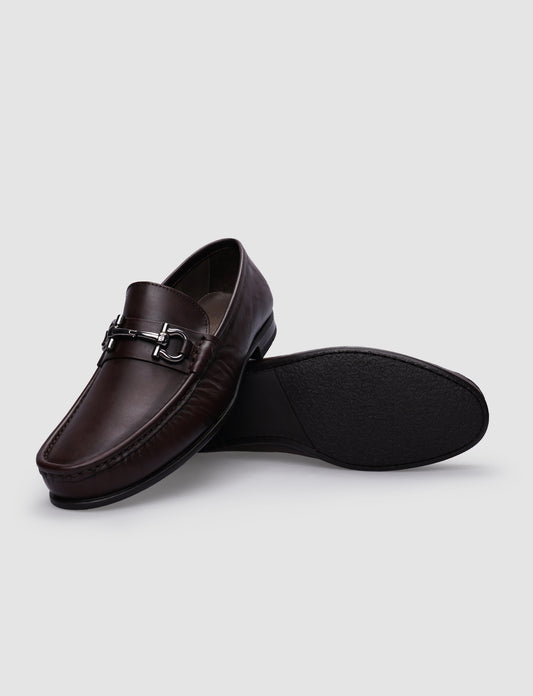 Cabani 442M067 Erkek %100 Hakiki Deri loafer & makosen 022 Kahve Flap