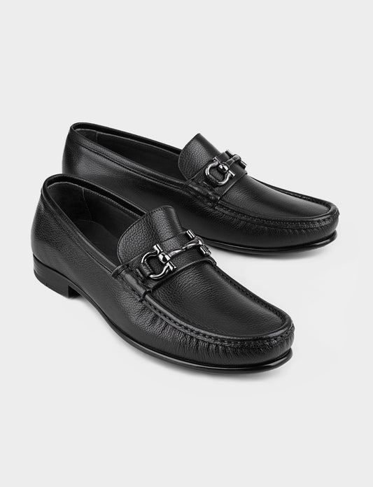 Cabani 442M067 Erkek %100 Hakiki Deri loafer & makosen 464 Siyah Ufak Kırma
