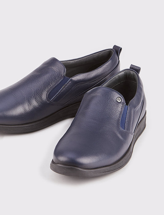 Cabani 438M1109 Erkek %100 Hakiki Deri Günlük Ayakkabı Lacivert